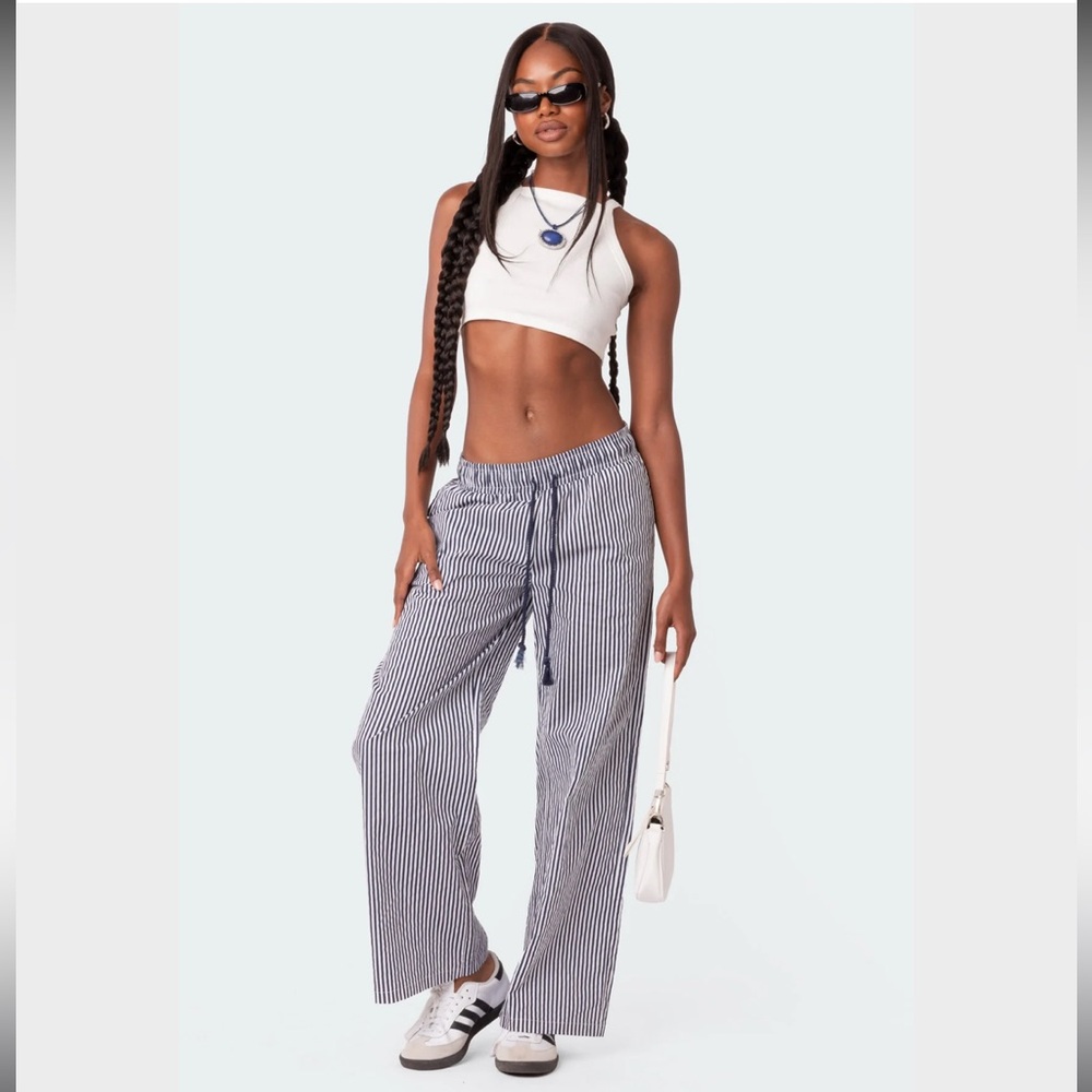 Edikted Seaside Striped Pants